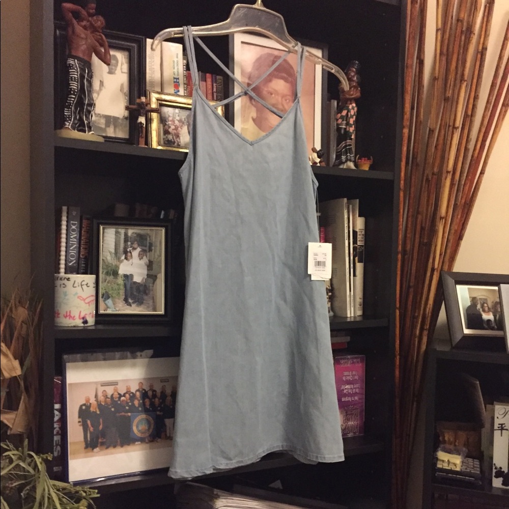ALL NEW!! With tags!! Blue denim RVCA skater dress